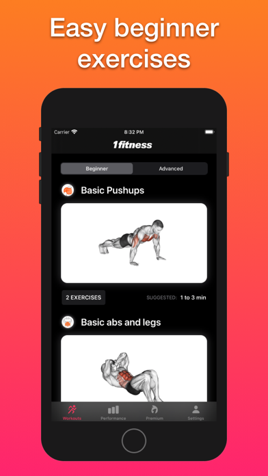 1 Minute Fitness: Home Workout Screenshot