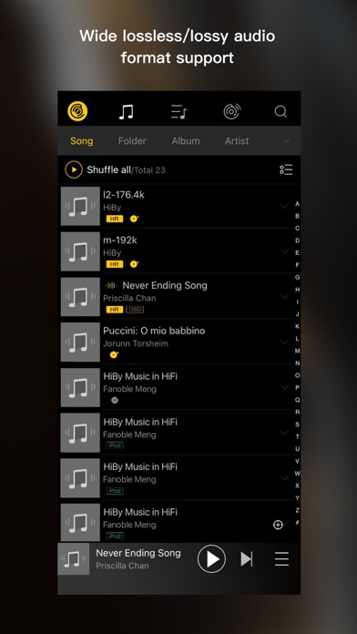 HiByMusic Screenshot