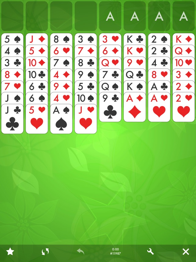 🕹️ Play Green Felt Freecell Solitaire Card Game Online for Free Without  Any App Download