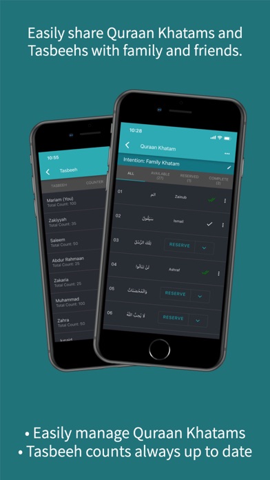 Group Khatam Tracker Screenshot