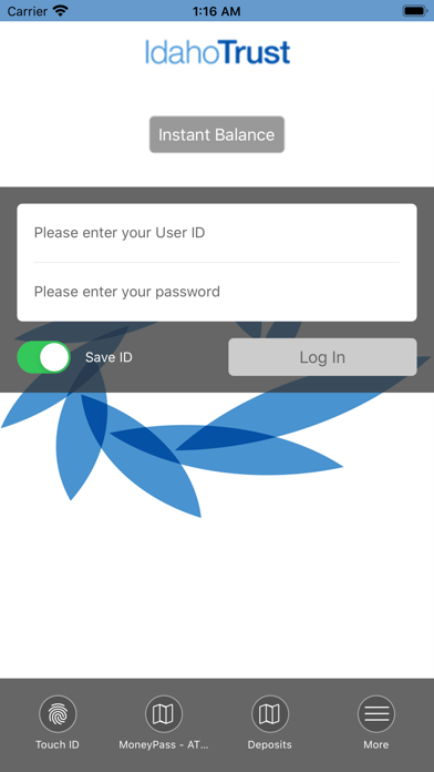 Idaho Trust Mobile Banking Screenshot