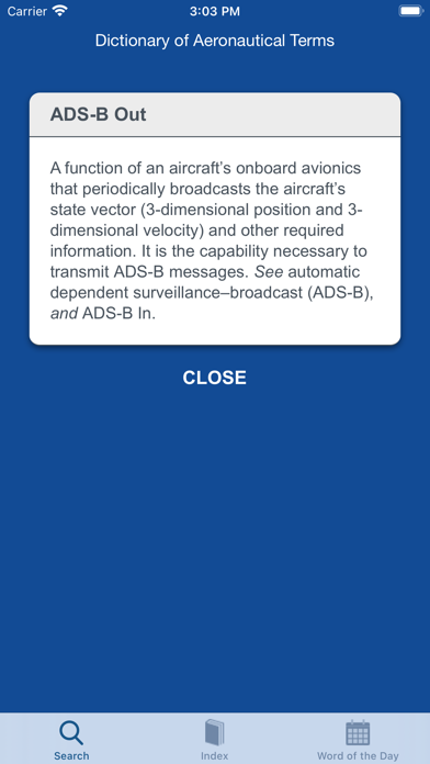 Aviation Dictionary Screenshot