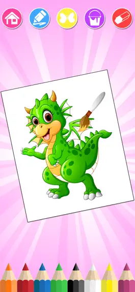 Game screenshot Dinosaurs world, Coloring Book apk