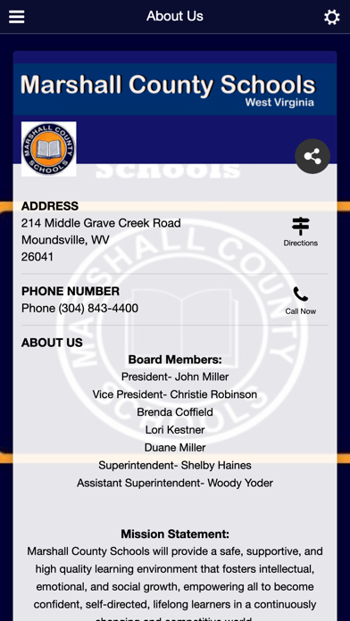 Marshall County Schools WV Screenshot