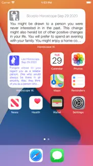 horoscope widget iphone screenshot 1
