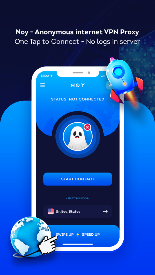 #1. Noy - Anonymous internet VPN (iOS) By: CYBER ONE LTD