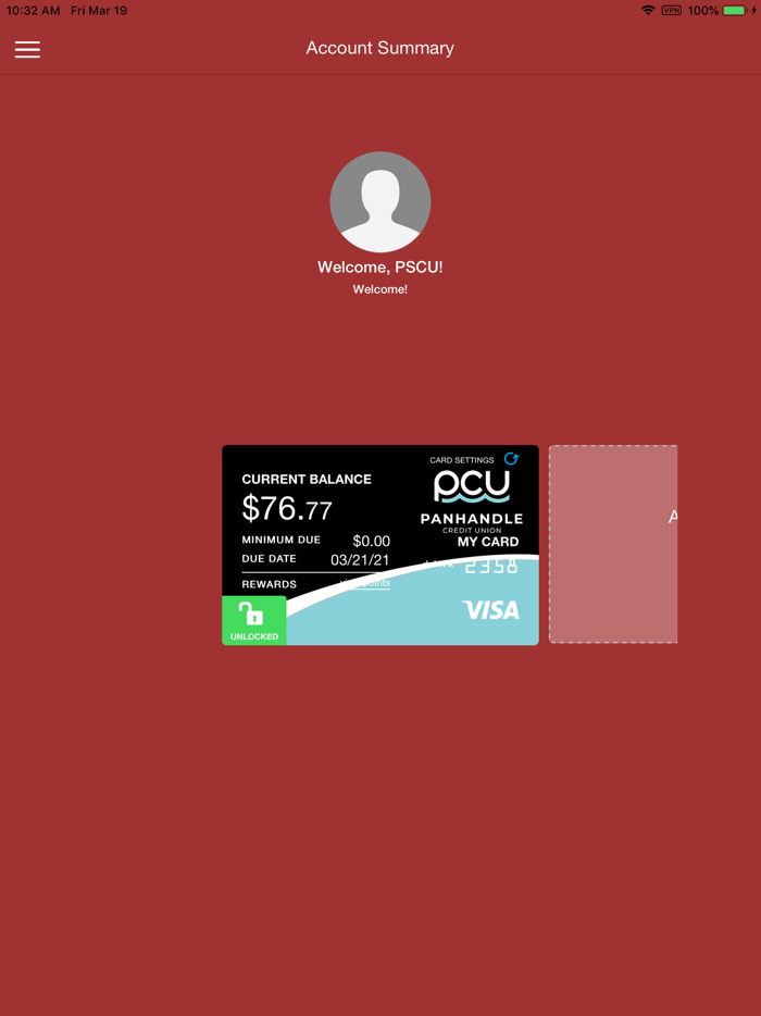 Panhandle Credit Card Manager