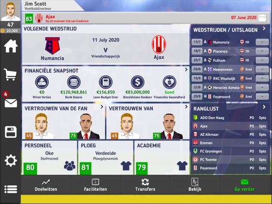 Club Soccer Director 2021 iPad app afbeelding 3