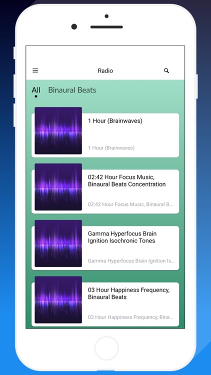 Audio Binaural Beats