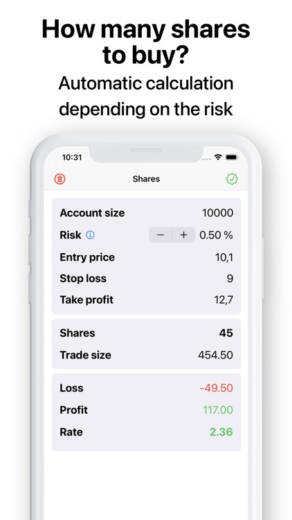 TradeSize - Trading assistant