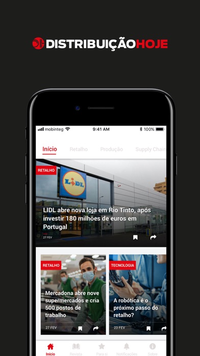 Distribuição Hoje Screenshot