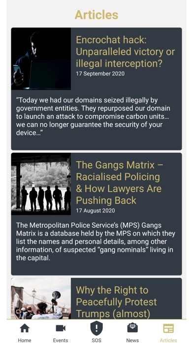 Legal Lifelines Stop & Search Screenshot