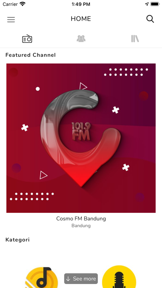 #1. Cosmo Radio Visual (iOS) 由: PT Svara Inovasi Indonesia