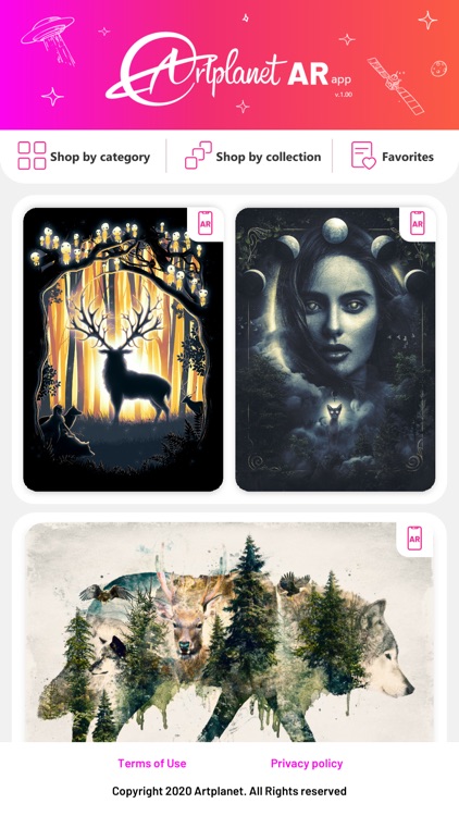Artplanet ARapp: Art posters