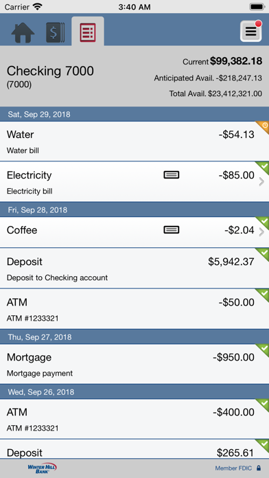 Winter Hill Bank Business Screenshot