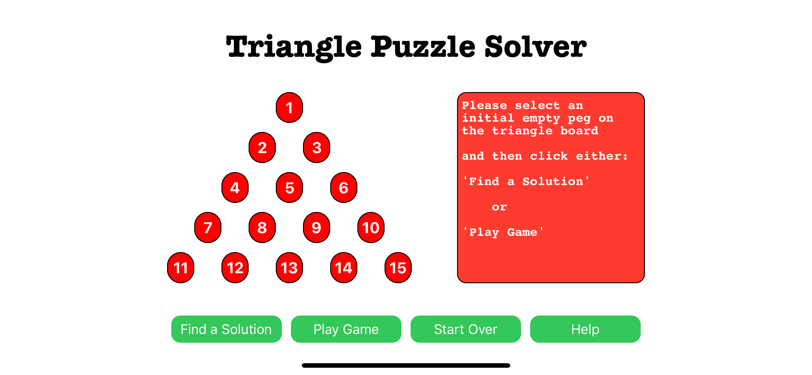 Triangle Puzzle Solver