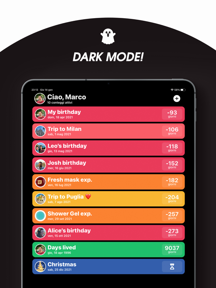 WhatCounts - Countdown App