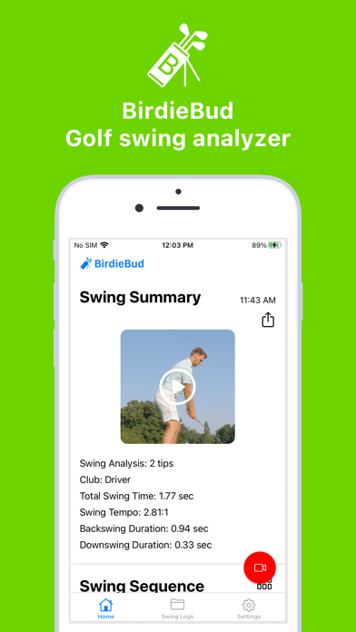 BirdieBud - Golf Swing Coach Screenshot