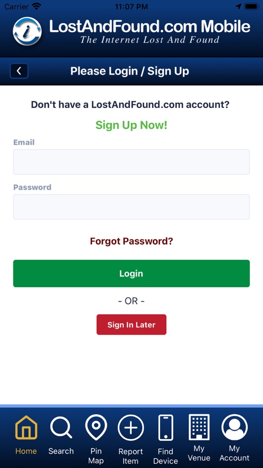 #2. LostAndFound.com Mobile (iOS) 由: The Internet Lost and Found, Inc.