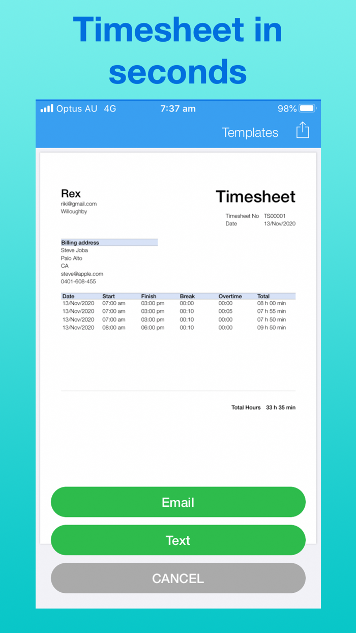 Timesheet Maker