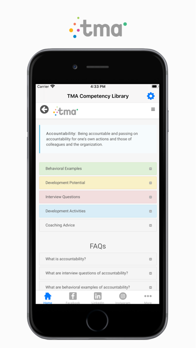 TMA Competency Library screenshot 3