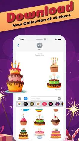 Game screenshot Birthday Cake Stickies hack