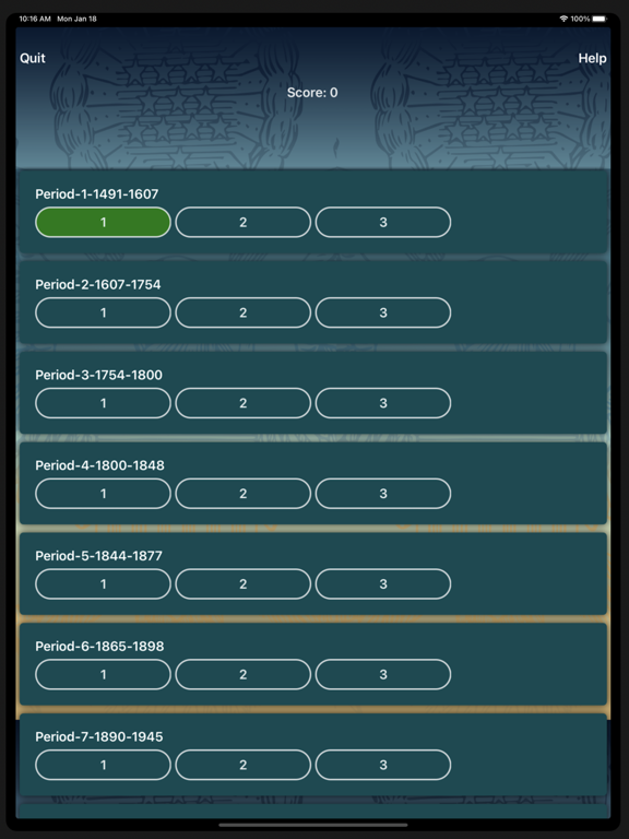 Screenshot #5 pour iScore5 APUSH