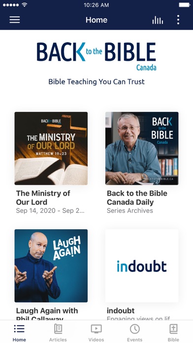 Back to the Bible Canada Screenshot