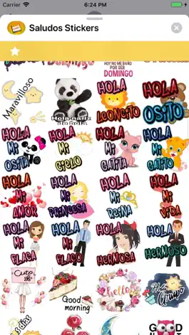 Game screenshot Saludos Stickers apk