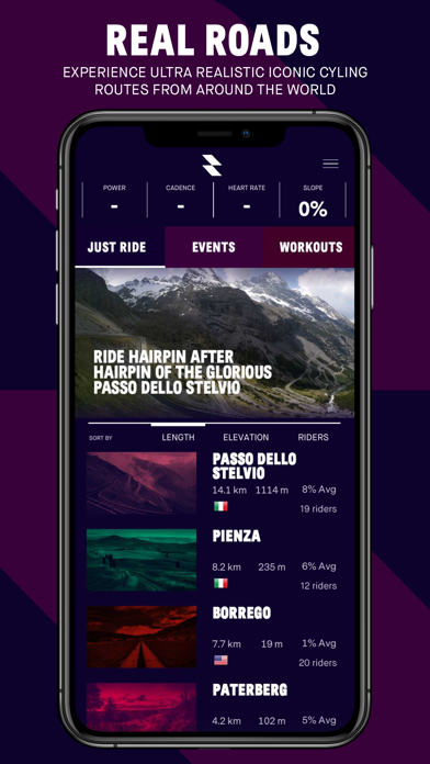 RGT Cycling Mobile App screenshot