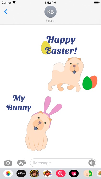 Easter Stickers Chow Chow