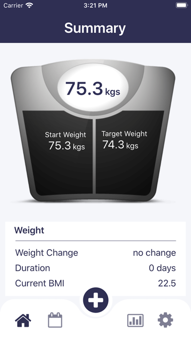 Screenshot #1 pour Weight Tracker Plus