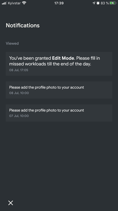 Workload Screenshot