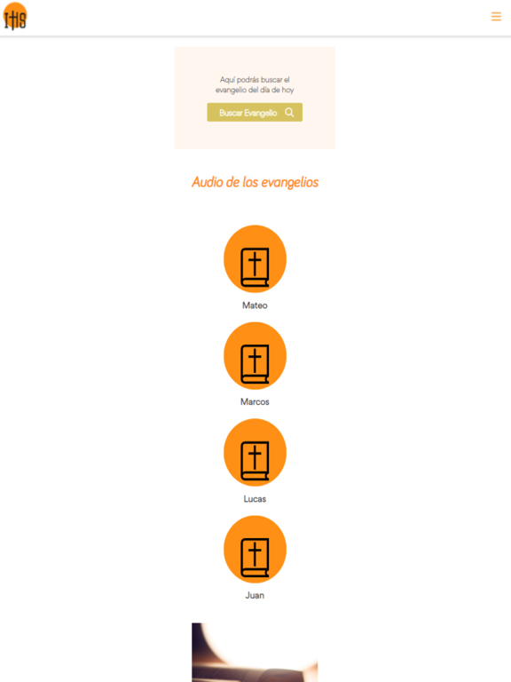 Reflexiones del Evangelio iPad screenshot 1 - Lifestyle app
