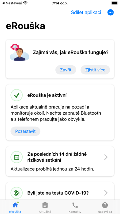 eRouška screenshot 2