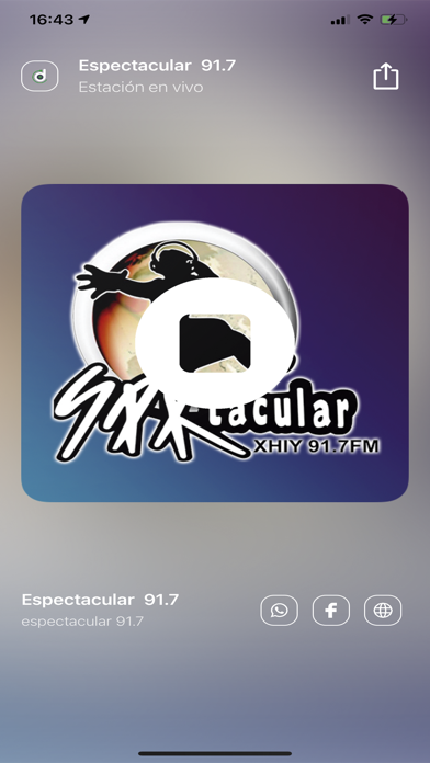 ESPECTACULAR 91.7 FM Screenshot