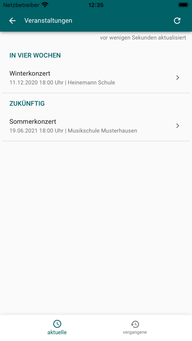 Bergische Musikschule Screenshot