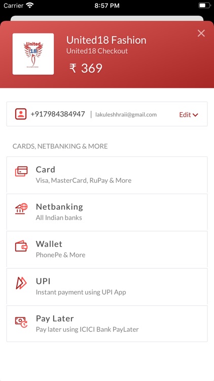 United18 - Online Shopping App screenshot-8
