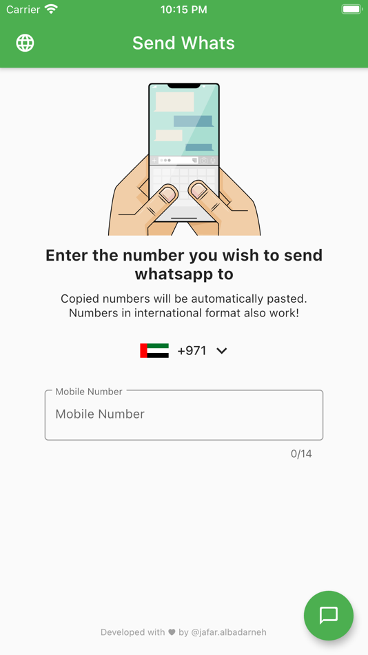 #1. Send Whats (iOS) 由: Jafar Albadarneh