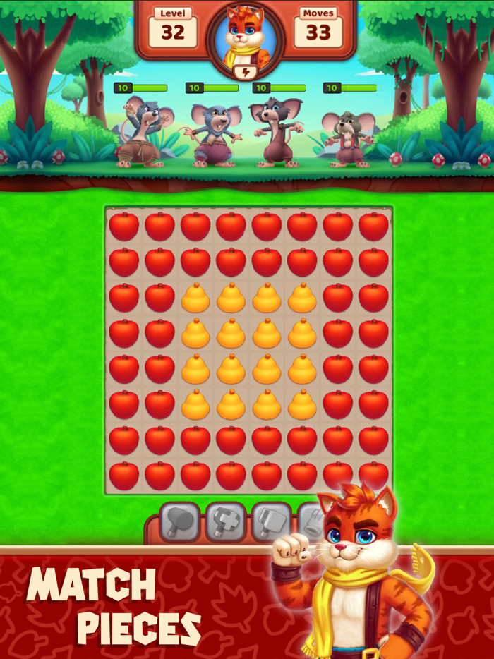 Cat Heroes - Match 3 Puzzles