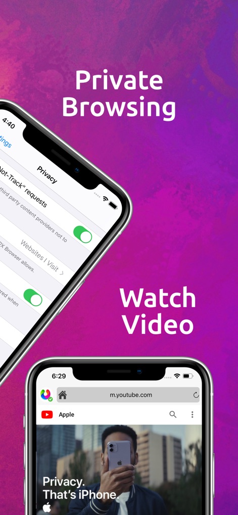 UPX Private Browser - Discover how users can enable "Do Not Track" requests in privacy settings while seamlessly watching videos from platforms like YouTube, enhancing anonymous viewing.
