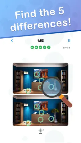 Game screenshot Differences - Find 5 mistakes mod apk