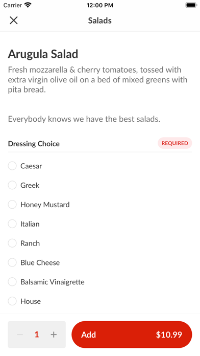 Rossini's Pizzeria Screenshot