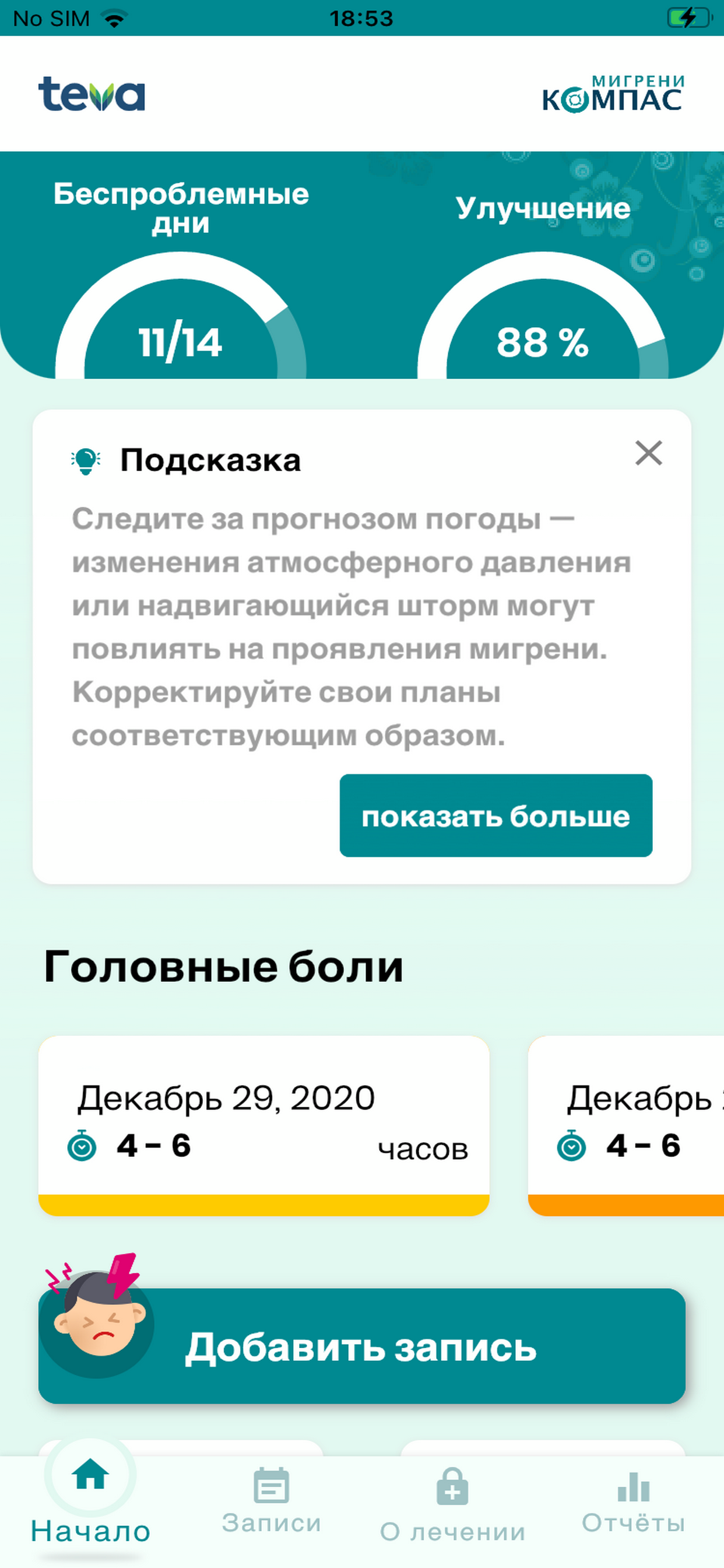 Компас мигрени