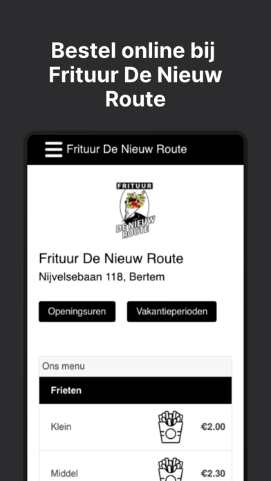 Frituur De Nieuw Route Screenshot