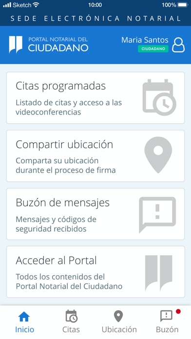Portal Notarial del Ciudadano Screenshot