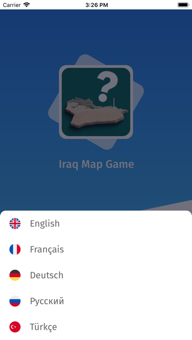 Iraq: Provinces Quiz Game Screenshot