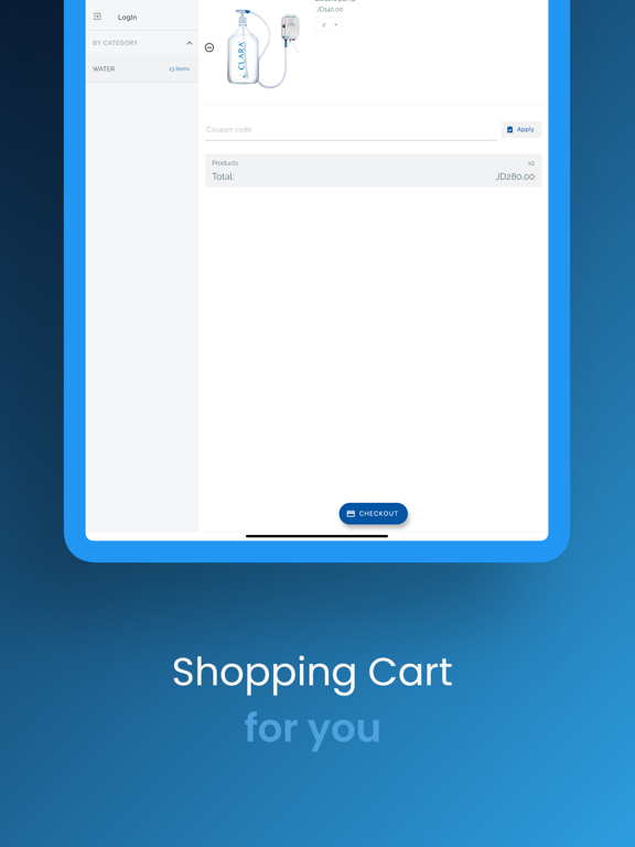 Clara Water iPad screenshot 5 - Food & Drink app