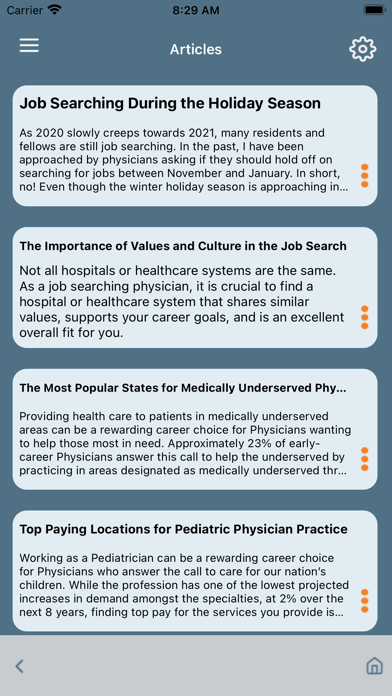 Physician App Screenshot