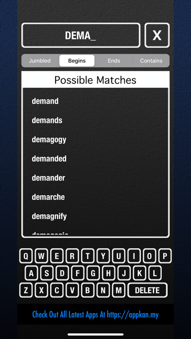 Screenshot #2 pour UnScramble English Words